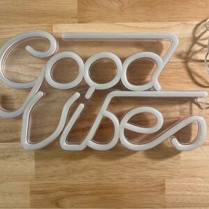 Urban Outfitters Good Vibes Neon Wall Light